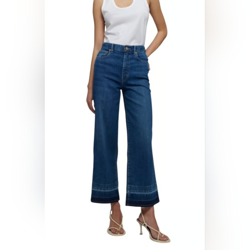 NWOT Derek Lam 10 Crosby Isla High Rise Wide Crop